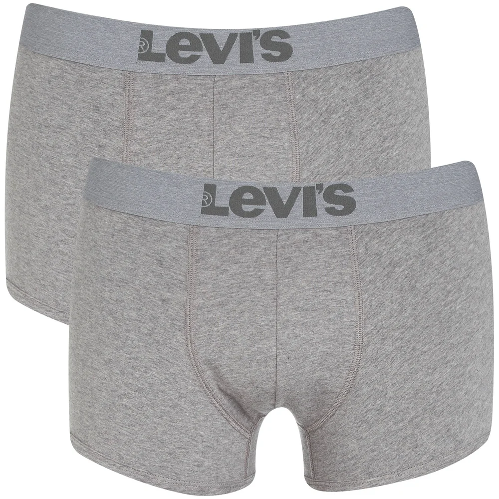 Levi's Men's 200SF 2-Pack Trunks - Middle Grey Melange - S - Grey Image 1