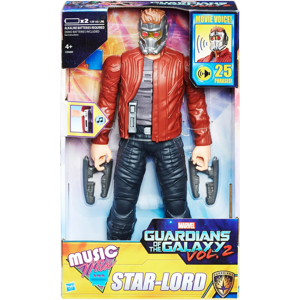 Marvel Guardians of the Galaxy Electronic Music Mix 12 Inch Star-Lord Action Figure Image 1