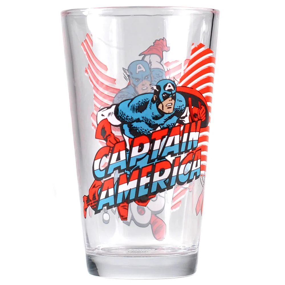 Marvel Captain America Large Glass in Gift Box Image 1