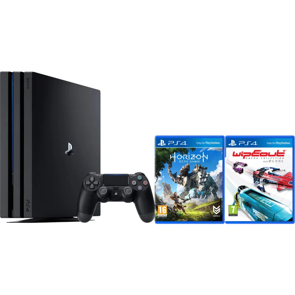 Sony PlayStation 4 Pro 1TB Console - Includes Horizon Zero Dawn & WipEout: Omega Collection Image 1