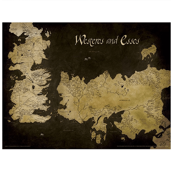 Game of Thrones - Westeros Map Poster + Tube Image 1