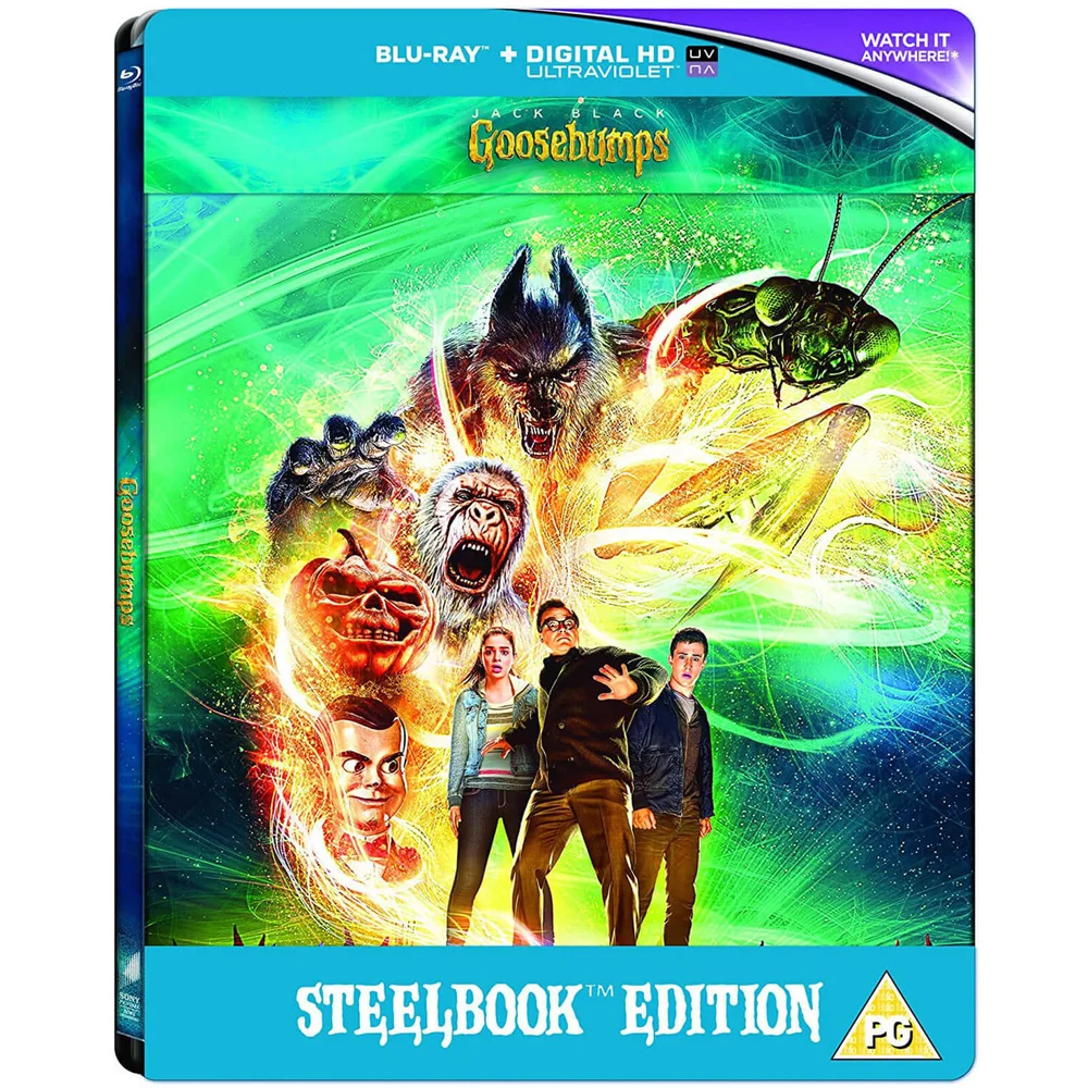 Goosebumps (2015) - Zavvi UK Exclusive Limited Edition Steelbook (Includes DVD Version) (Limited to 1000 Copies) Image 1