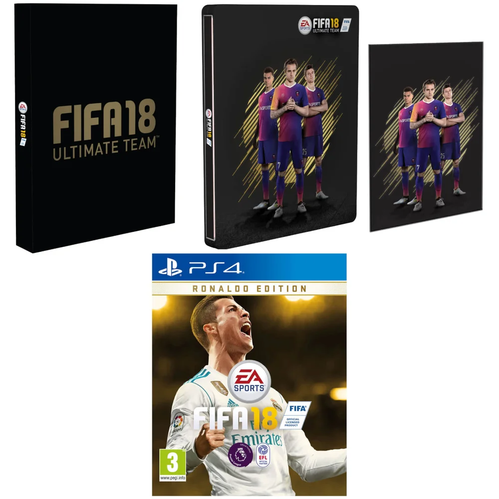 FIFA 18 - Ronaldo Edition With Exclusive Steelbook and Artcard Image 1