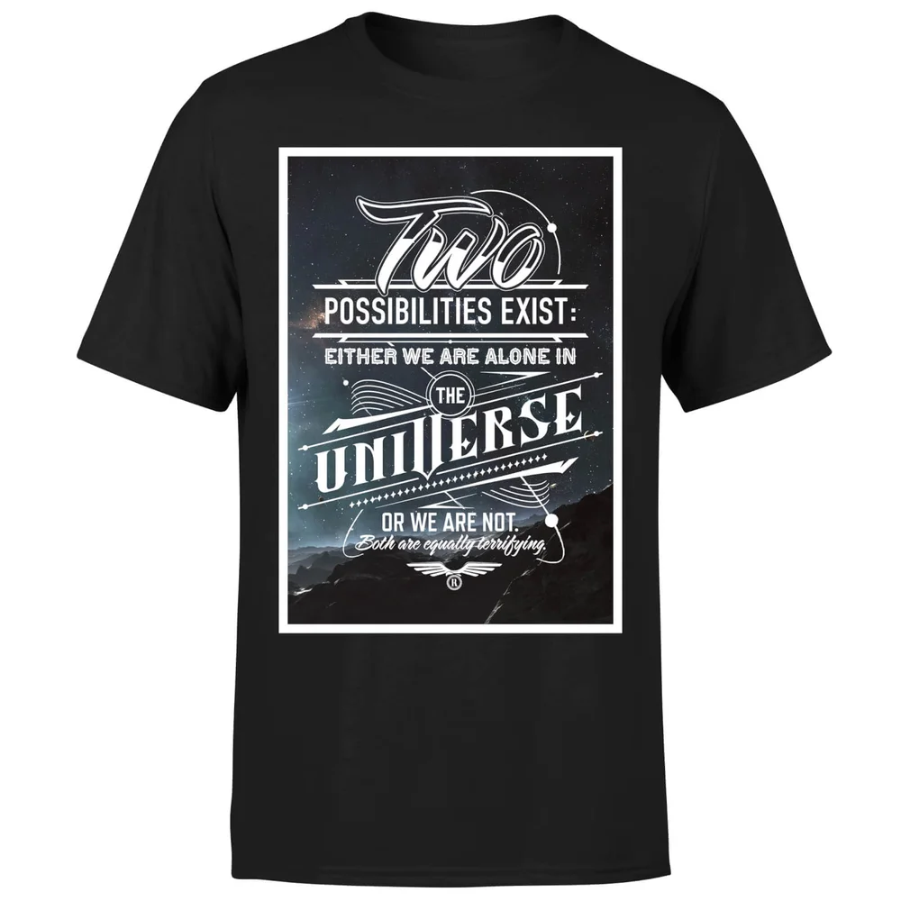Two Possibilities Exist Men's Black T-Shirt - S - Black Image 1