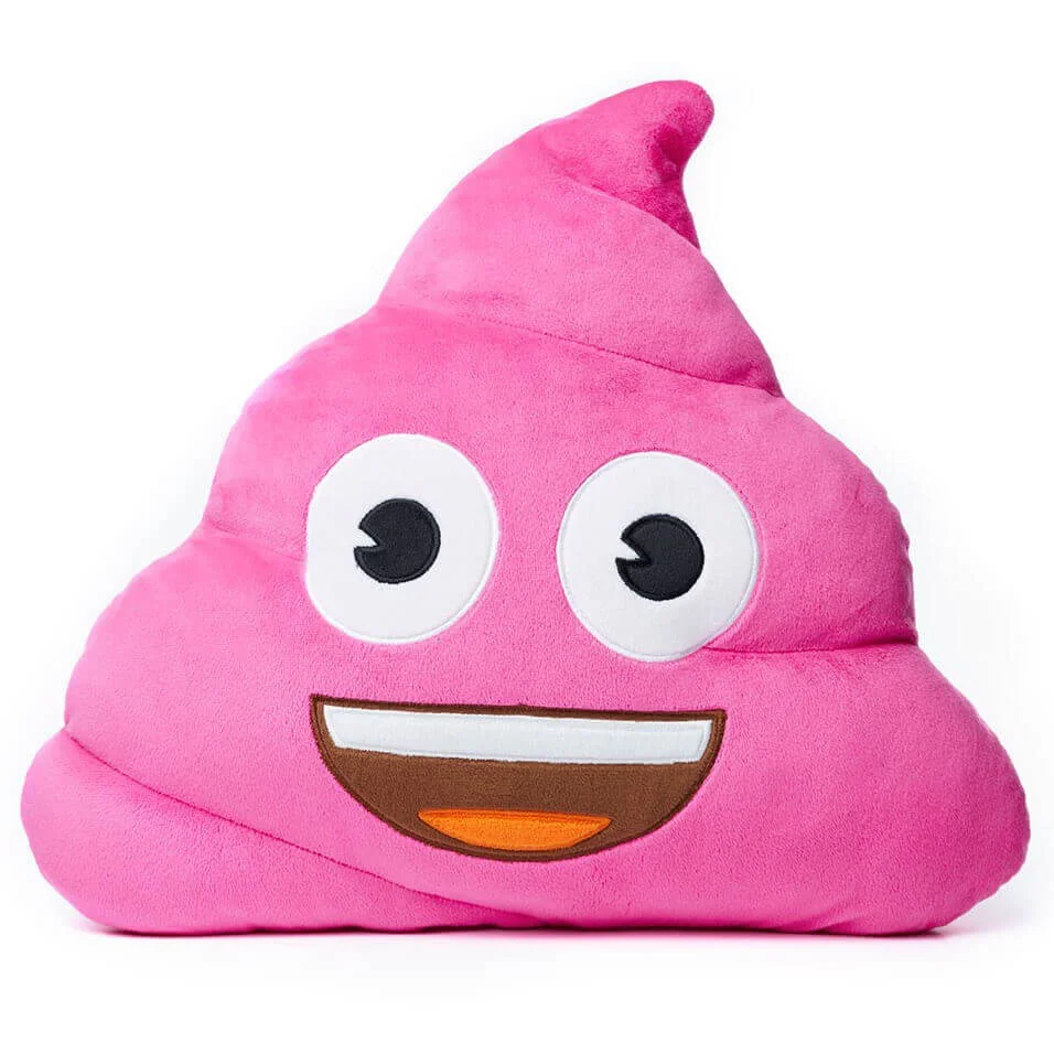 Pink Poo Emoji® Cushion Image 1