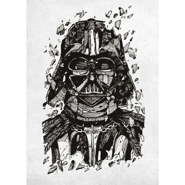 Star Wars Metal Poster - Darth Vader (32 x 45cm) Image 1