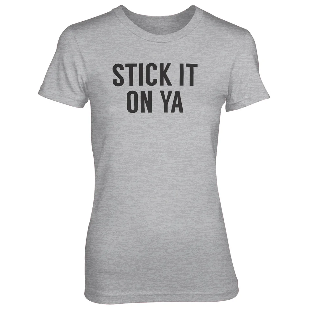 Stick It On Ya Grey T-Shirt - S - Grey Image 1