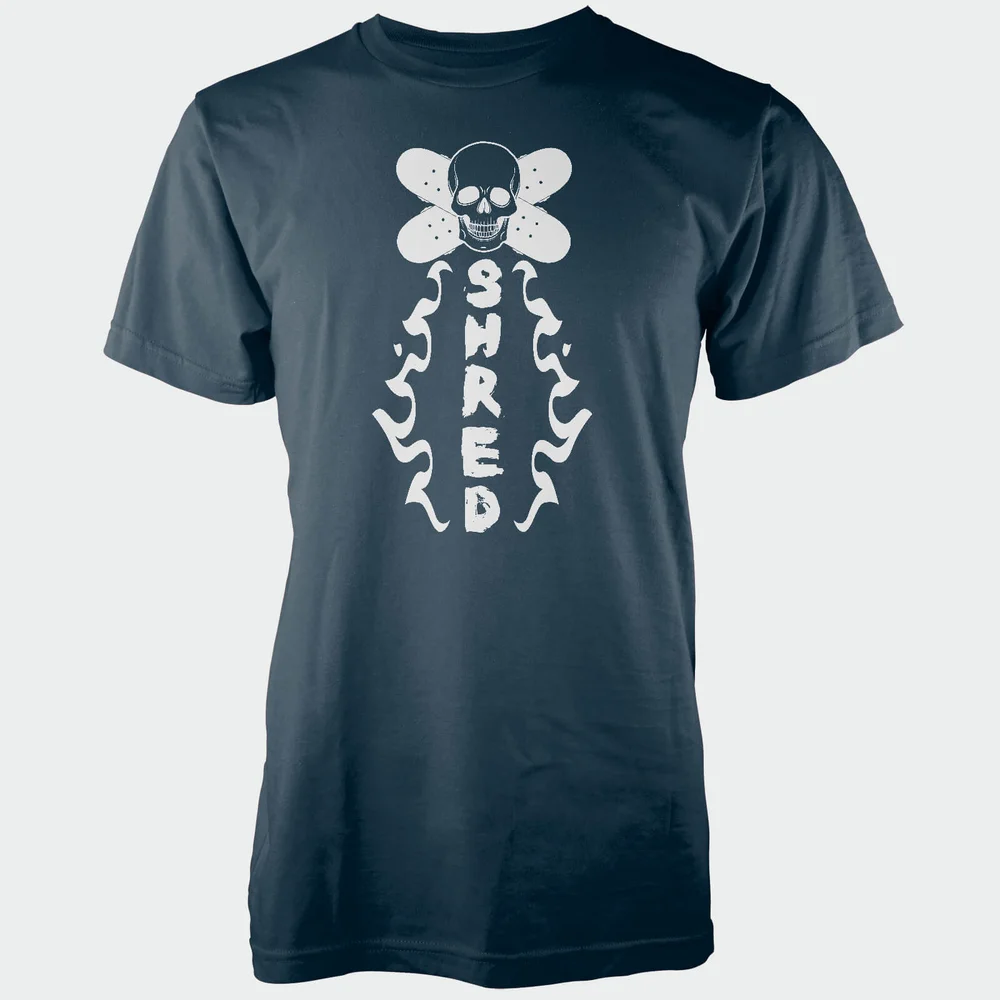 Skull Shred Navy T-Shirt - S - Navy Image 1