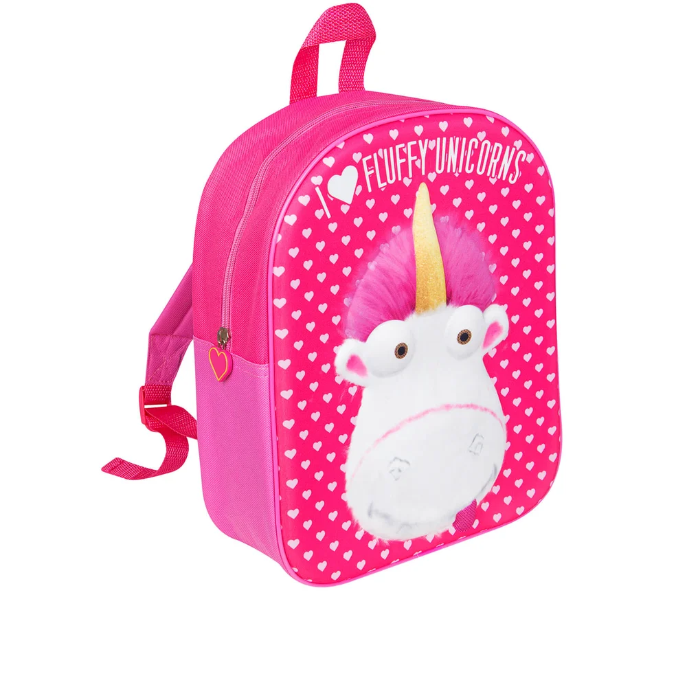 Minions Fluffy Unicorn EVA Backpack - Pink Image 1