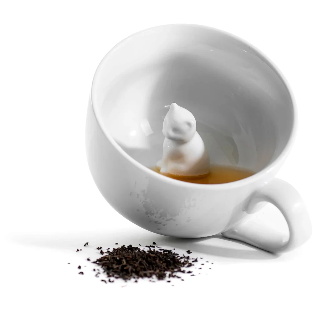 Sagaform Café White Cat Mug Image 1