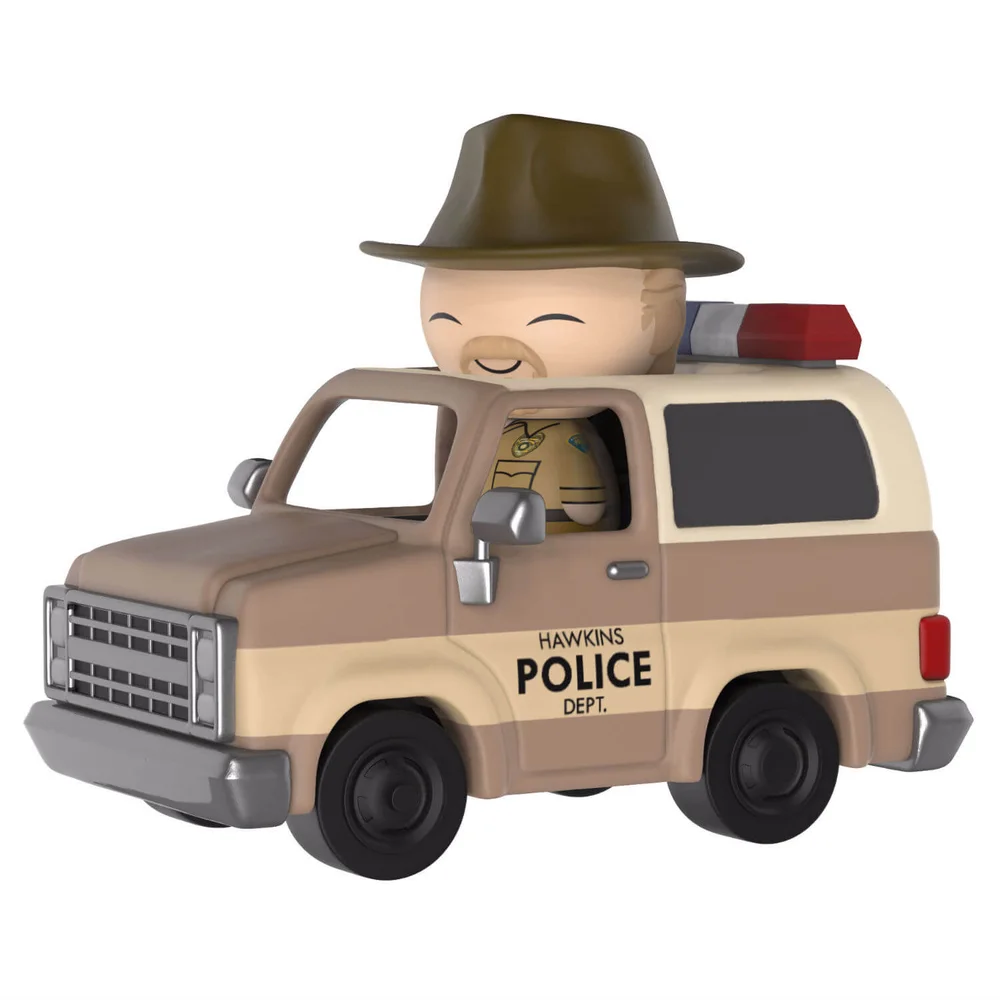 Stranger Things Hopper & Sheriff Deputy Truck Dorbz Ride Vinyl Figure Image 1