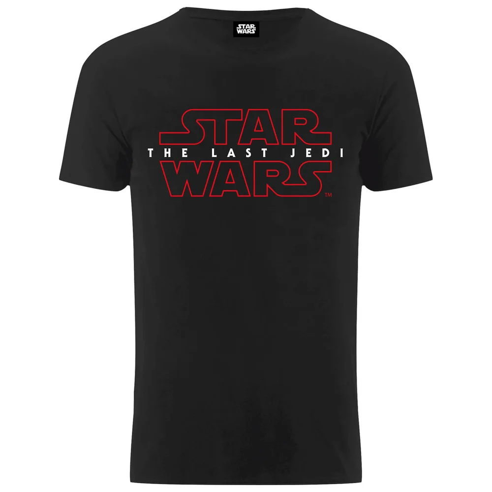 Star Wars Men's The Last Jedi Stencil Logo T-Shirt - Black - S - Black Image 1