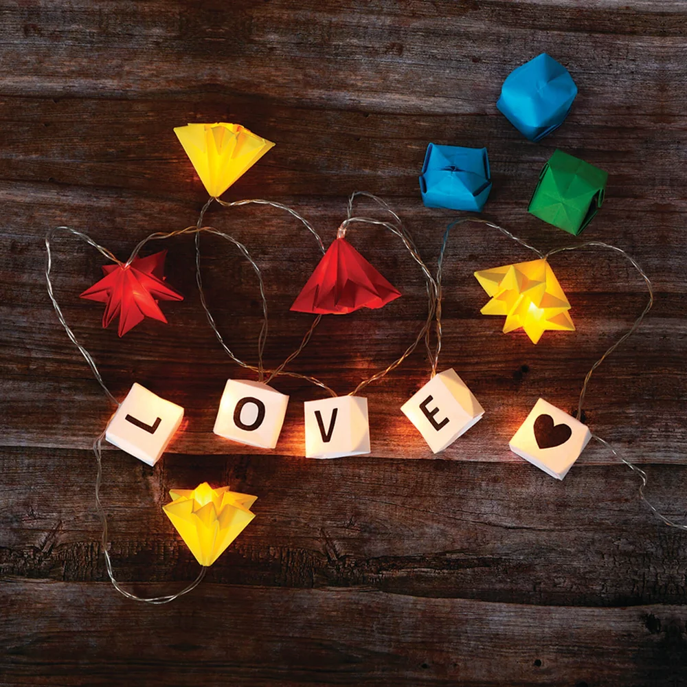 Make Your Own Origami String Lights Image 1