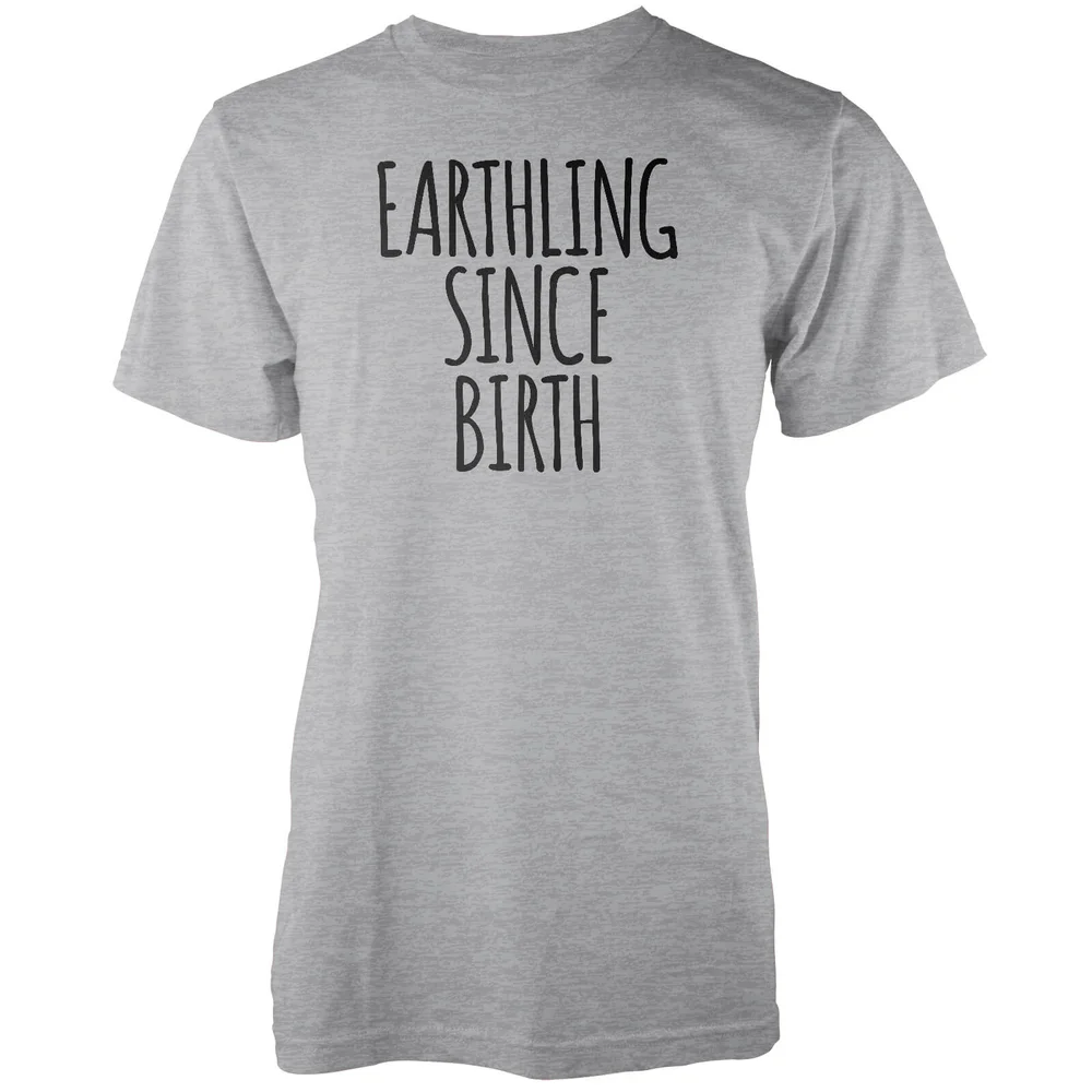Earthling Since Birth Grey T-Shirt - S Image 1