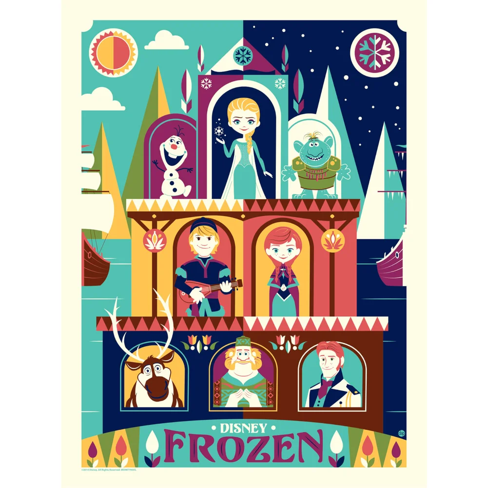 Disney - Greetings From Arendelle Print by Dave Perillo (457mm x 610mm) Image 1