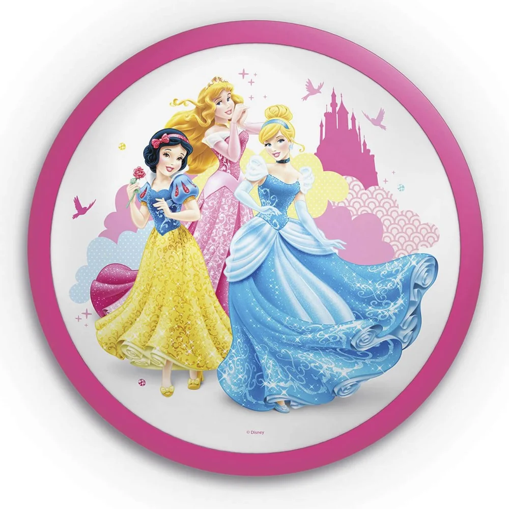 Philips Disney Princess Children's Wall and Ceiling Light - 1 x 4 W Integrated LED Image 1