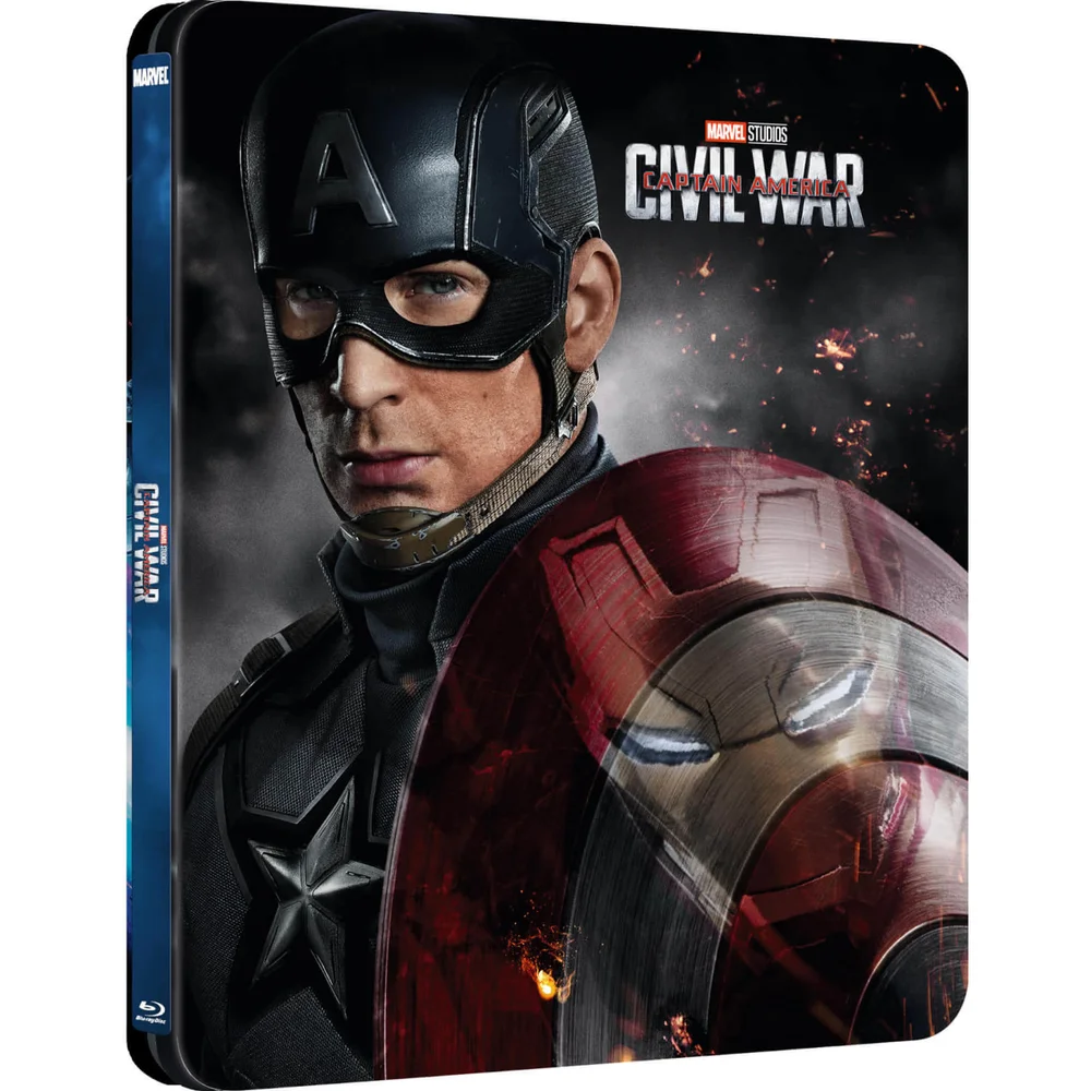 Captain America 3: Civil War 3D (Includes 2D Version) - Zavvi UK Exclusive Lenticular Edition Steelbook Image 1