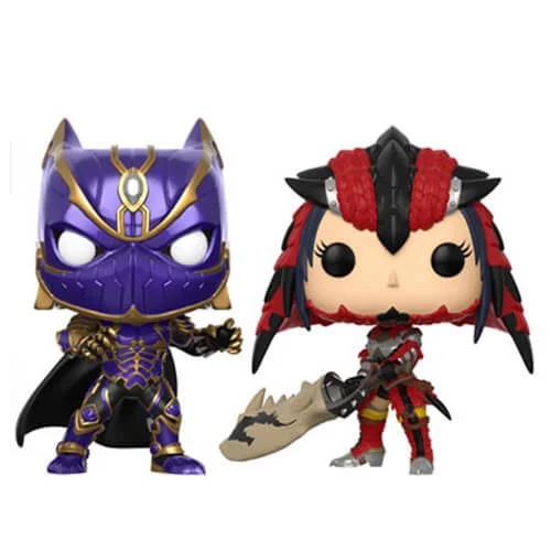 Marvel Vs Capcom Black Panther vs Monster Hunter Pop! Vinyl Figure 2 Pack Image 1
