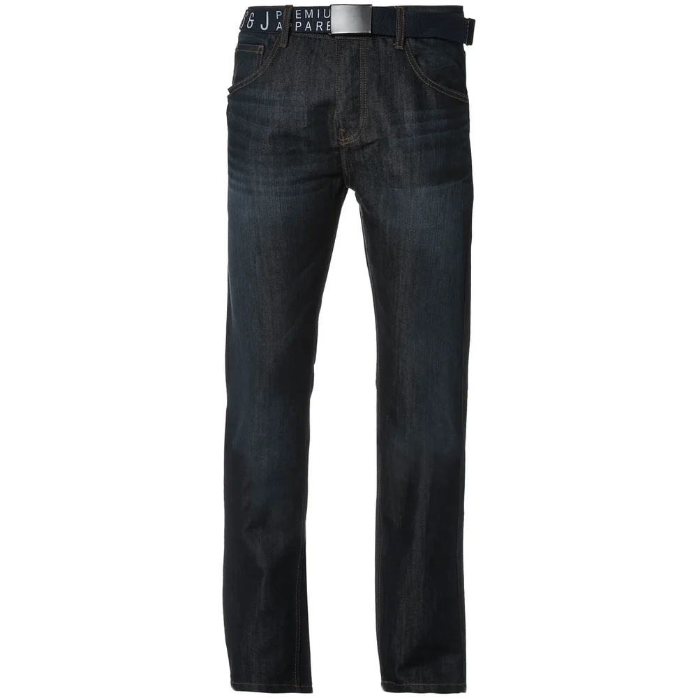 Smith & Jones Men's Fuse Denim Jeans - Dark Wash - 28S - Blue Image 1