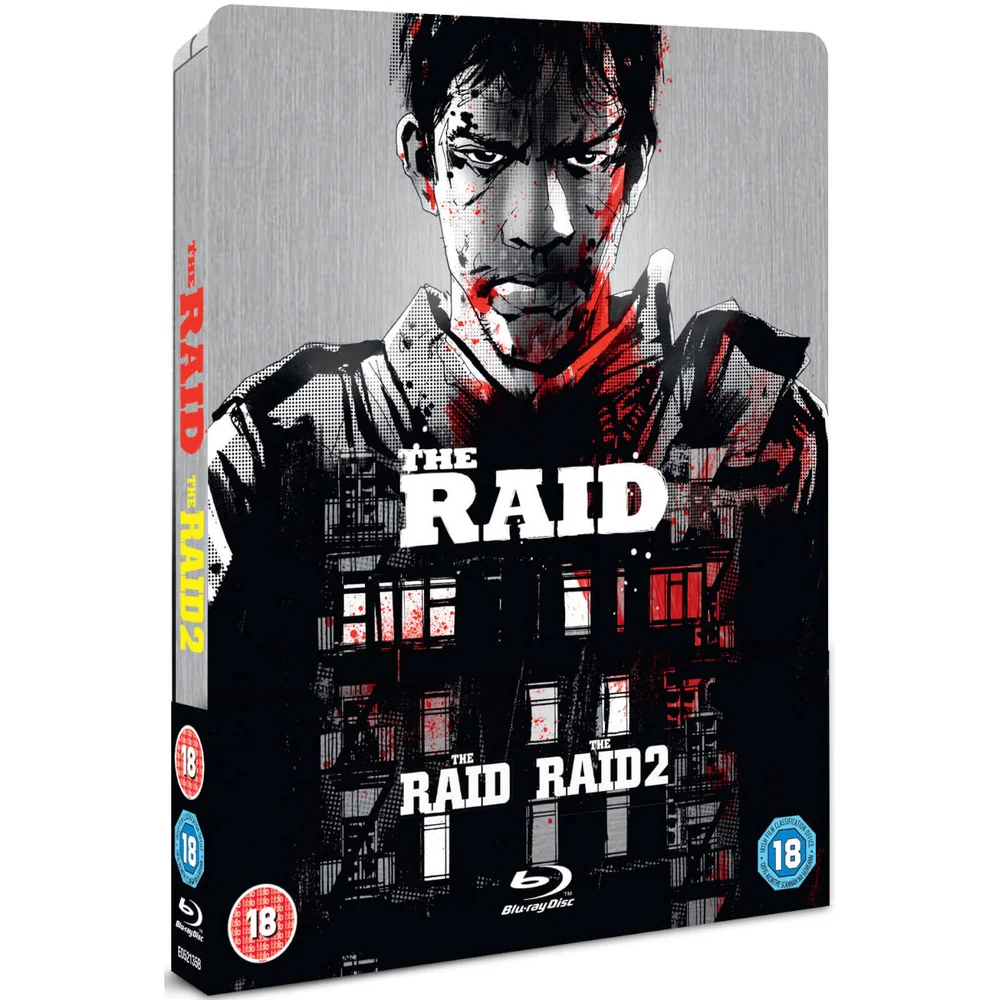 The Raid 1 & 2 - Zavvi UK Exclusive Limited Edition Steelbook (Title Debossed) Image 1