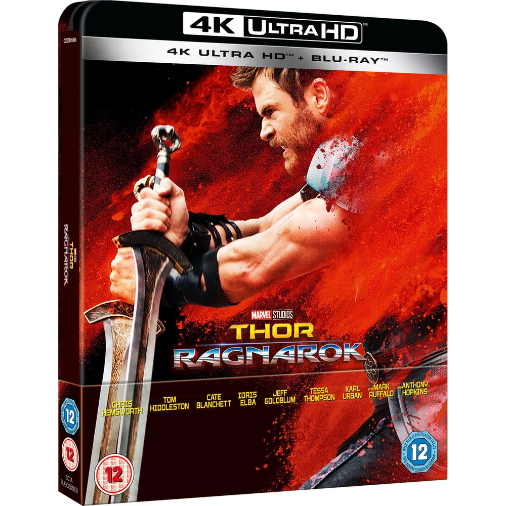 Thor Ragnarok - 4K Ultra HD (Including 2D Blu-ray) - Zavvi UK Exclusive Limited Edition Steelbook Image 1