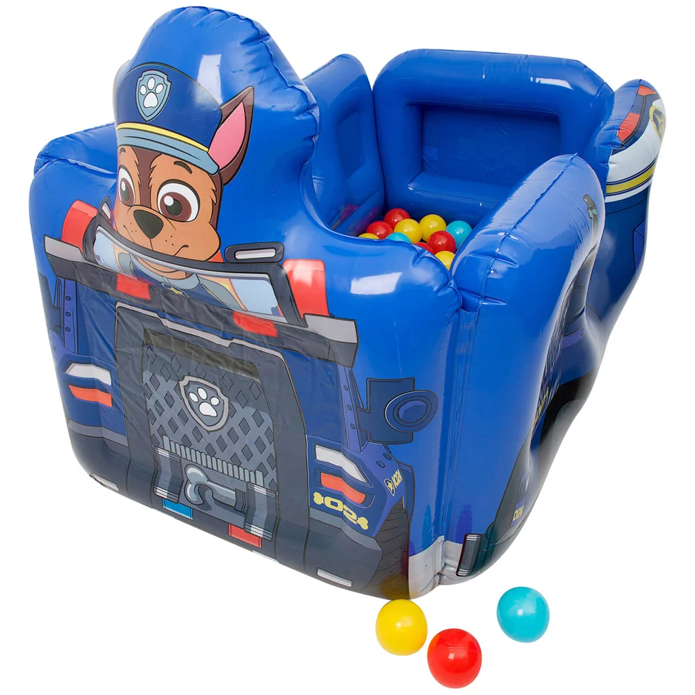 Paw Patrol Chase Vehicle Inflatable Ball Pit with 10 Balls Image 1