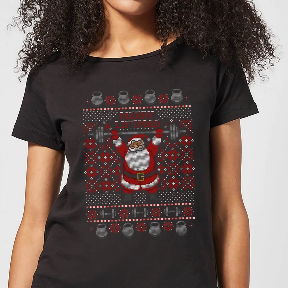 Merry Liftmas Women's T-Shirt - Black - 3XL Image 1
