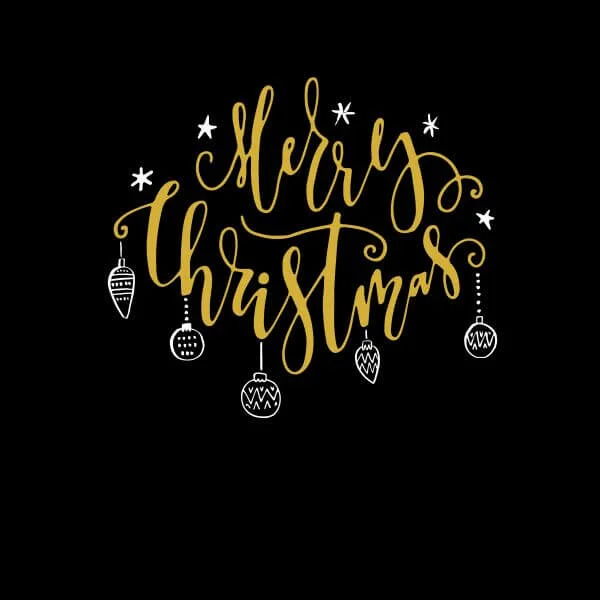 Merry Christmas Women's T-Shirt - Black