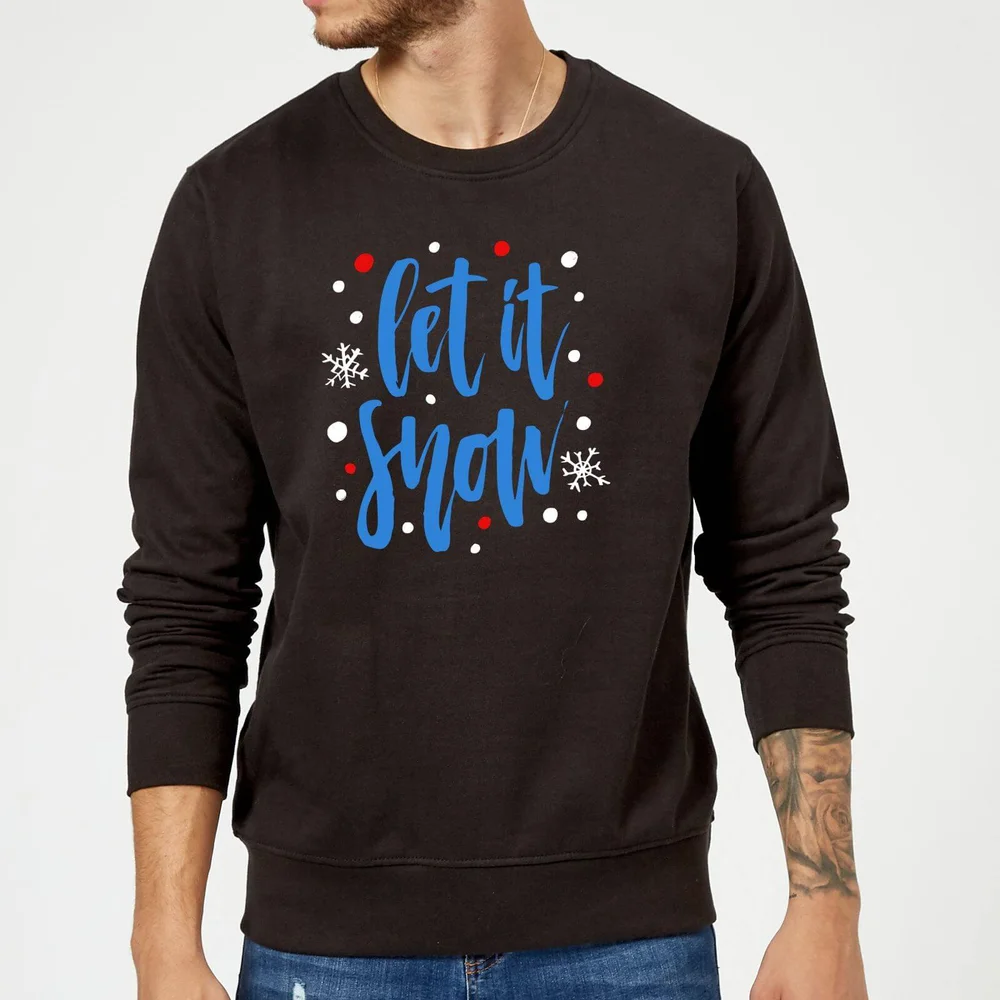 Let it Snow Sweatshirt - Black - S - Black Image 1