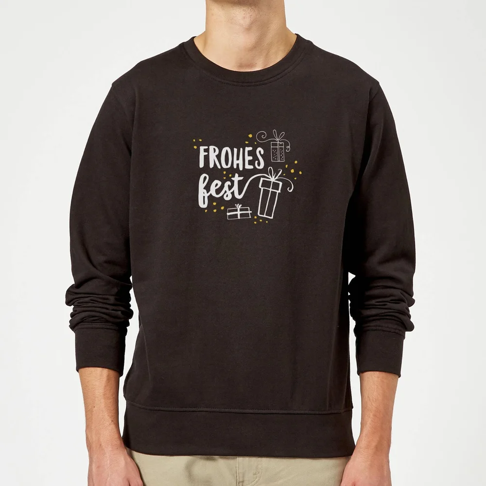 Frohes Fest Sweatshirt - Black - S - Black Image 1