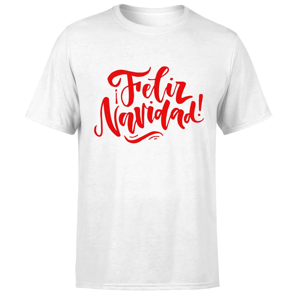 Feliz Navidad T-Shirt - White - S Image 1