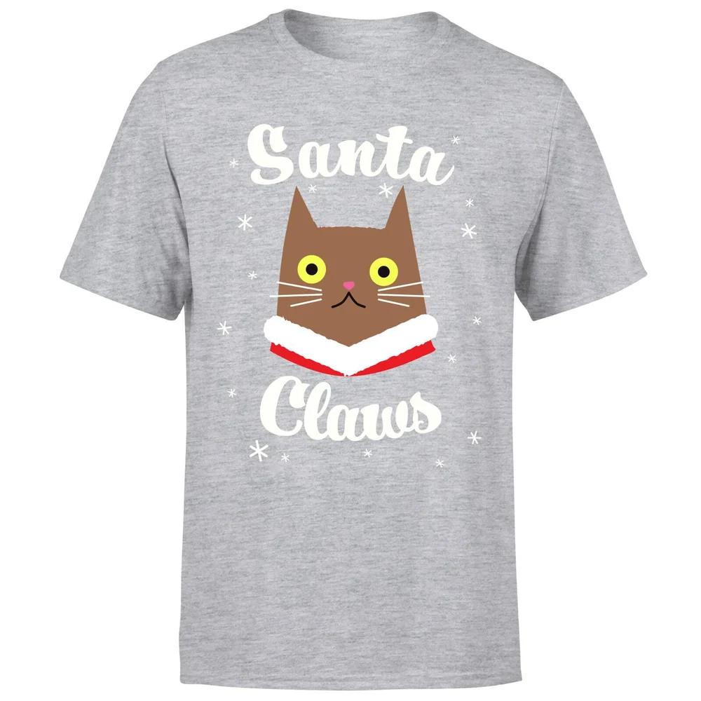 Santa Claws T-Shirt - Grey - S - Grey Image 1