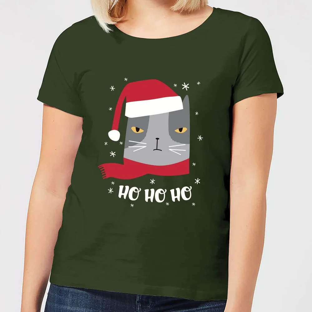 Ho Ho Ho Women's T-Shirt - Forest Green - S - Forest Green Image 1