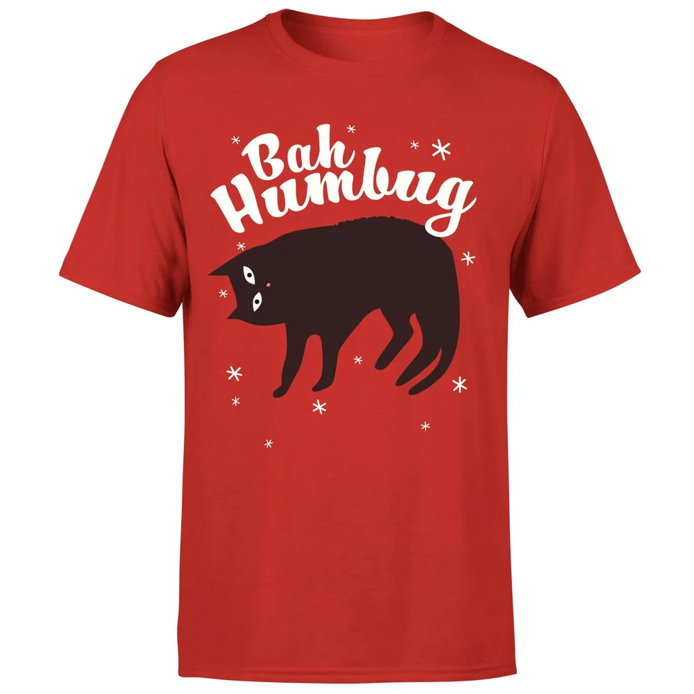Bah Humbug T-Shirt - Red - S - Red Image 1