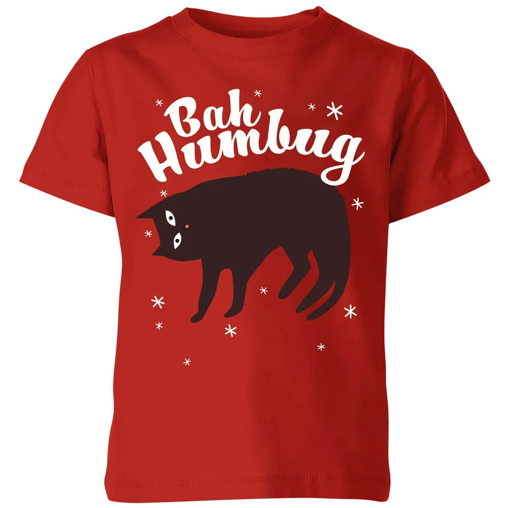 Bah Humbug Kids' T-Shirt - Red - 3-4 Years - Red Image 1