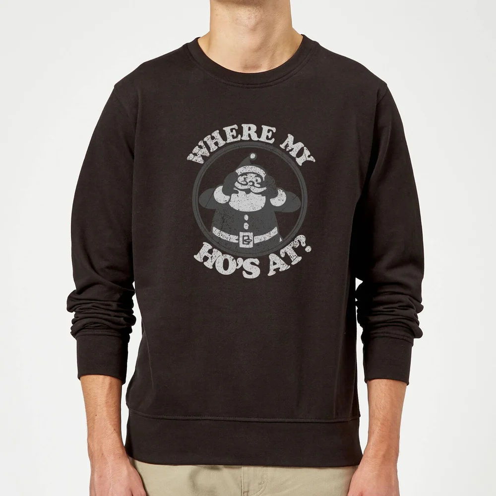 Where My Ho's At Black Sweatshirt - Black - S Image 1