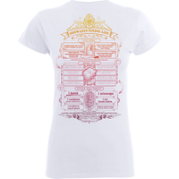 Harry Potter Hogwarts School List Women's White T-Shirt