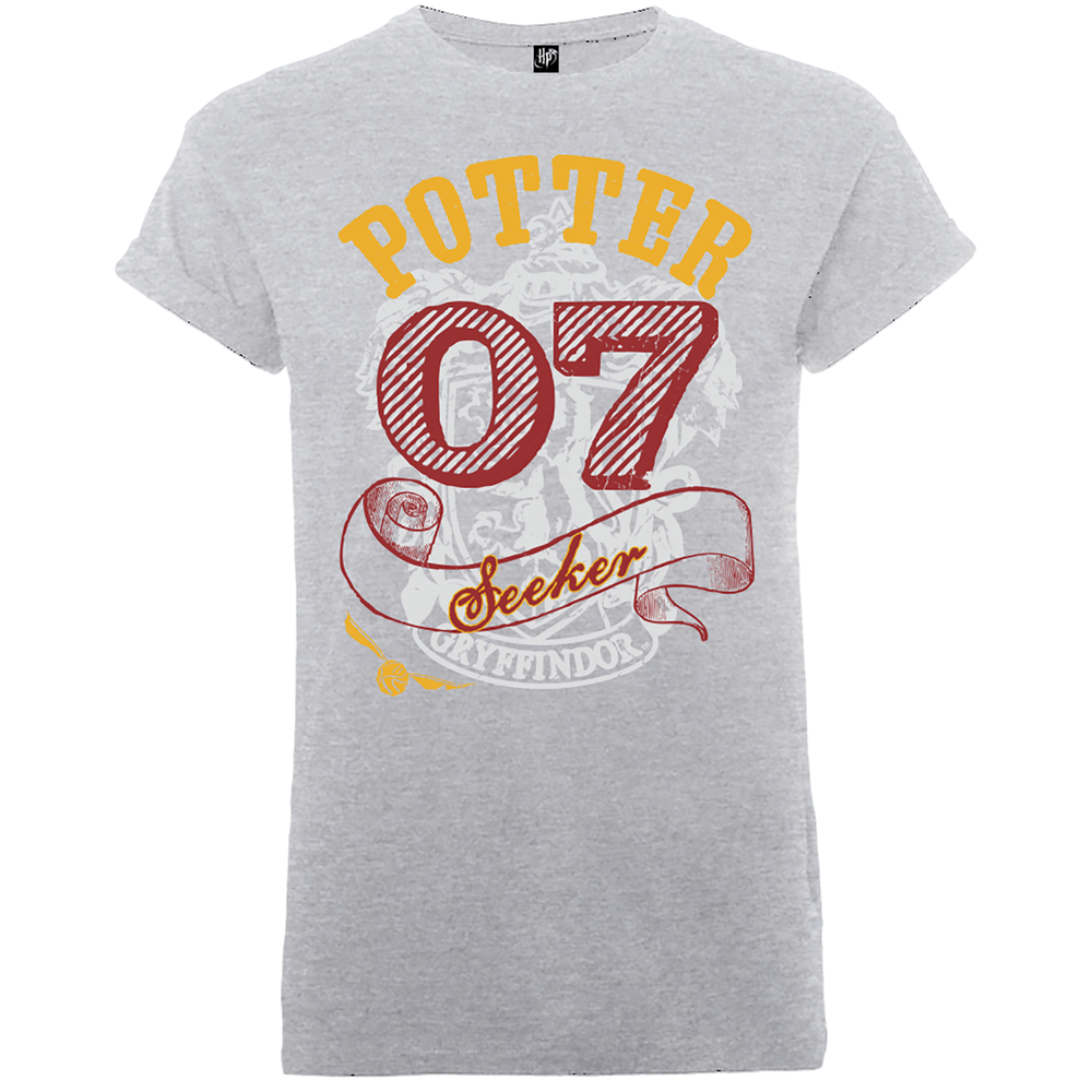 Harry Potter Gryffindor Seeker Potter Men's Grey T-Shirt - S Image 1