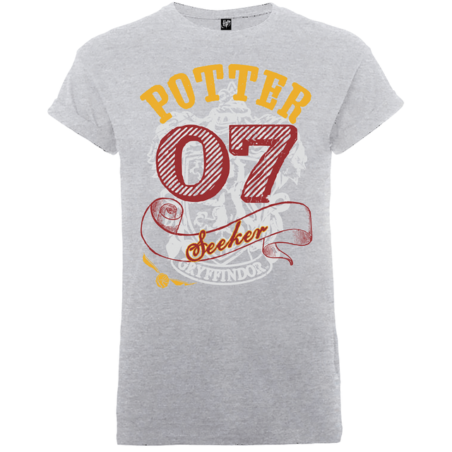 Harry Potter Gryffindor Seeker Potter Men's Grey T-Shirt
