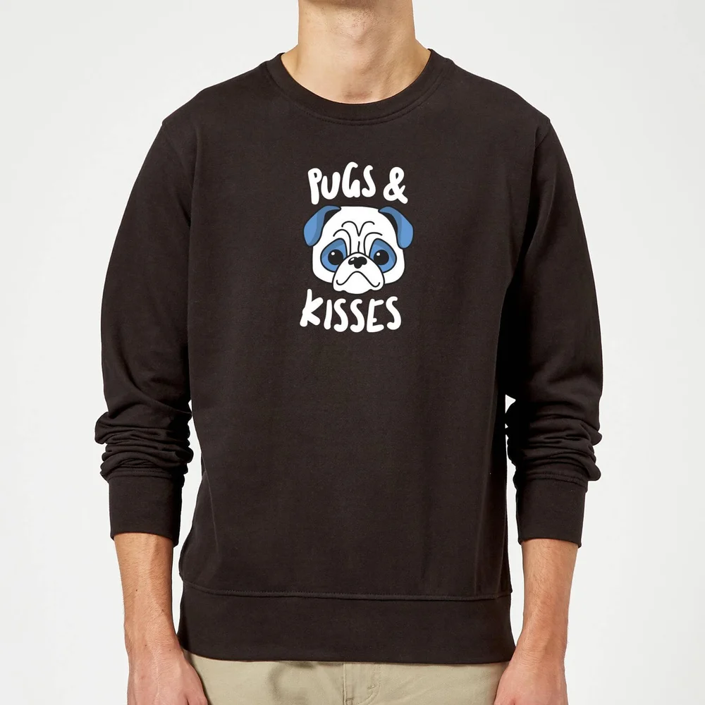 Pugs & Kisses Sweatshirt - Black - S - Black Image 1
