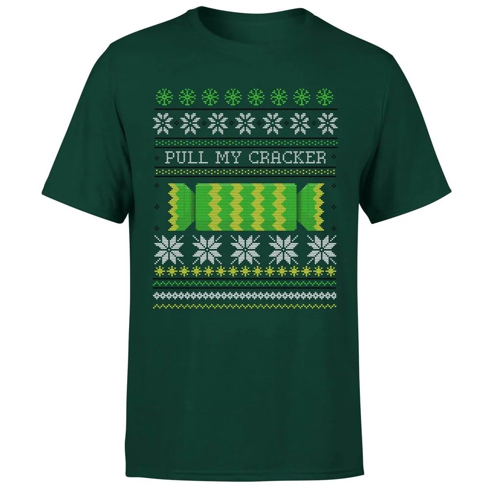 Pull My Cracker T-Shirt - Forest Green - S - Forest Green Image 1