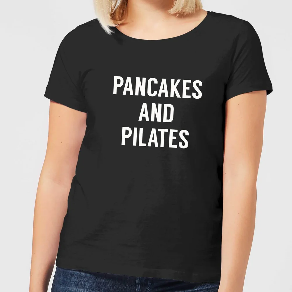 Pancakes and Pilates Women's T-Shirt - Black - 3XL Image 1