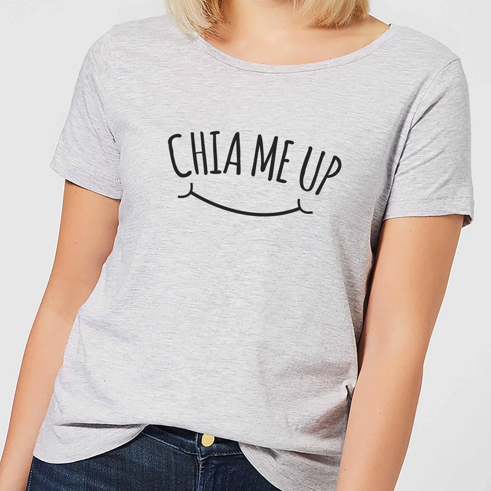 Chia Me Up Women's T-Shirt - Grey - S - Grey Image 1