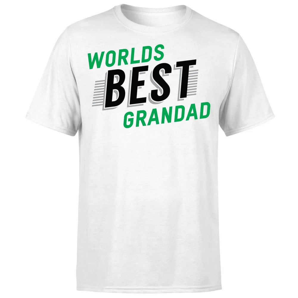 Worlds Best Grandad T-Shirt - White - S Image 1