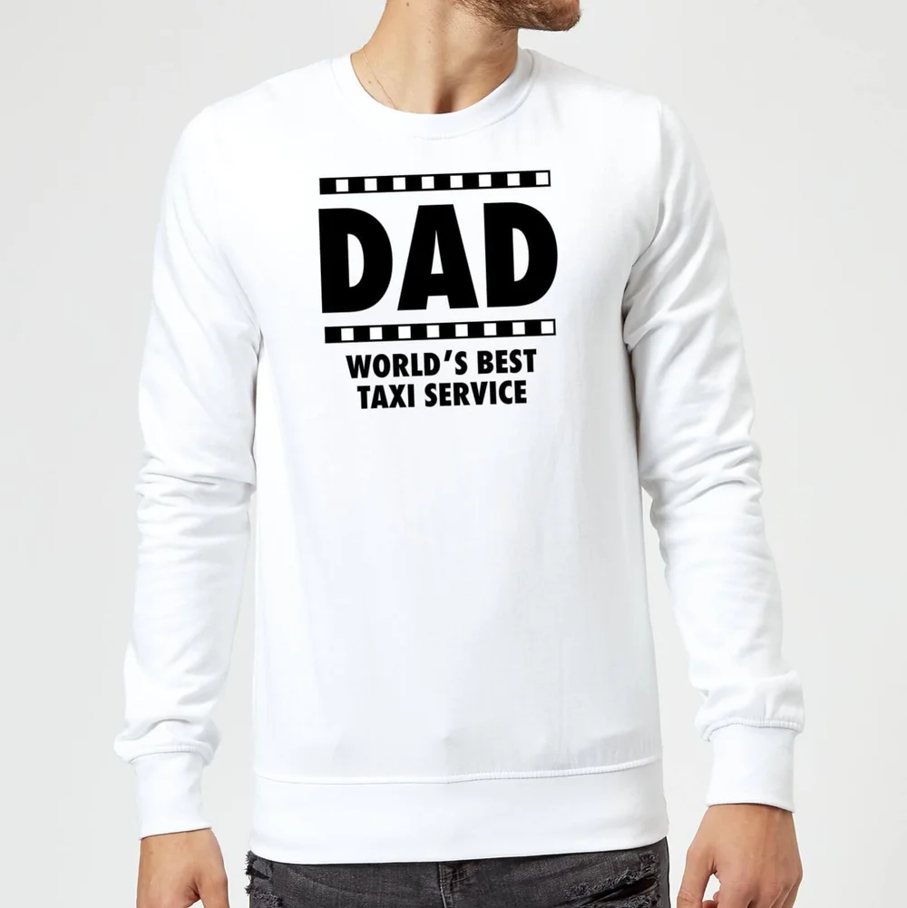 Dad Taxi Service Sweatshirt - White - S - White Image 1