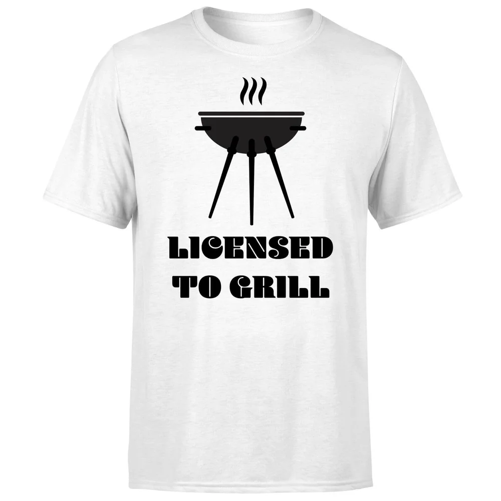 Licensed to Grill T-Shirt - White - S - White Image 1