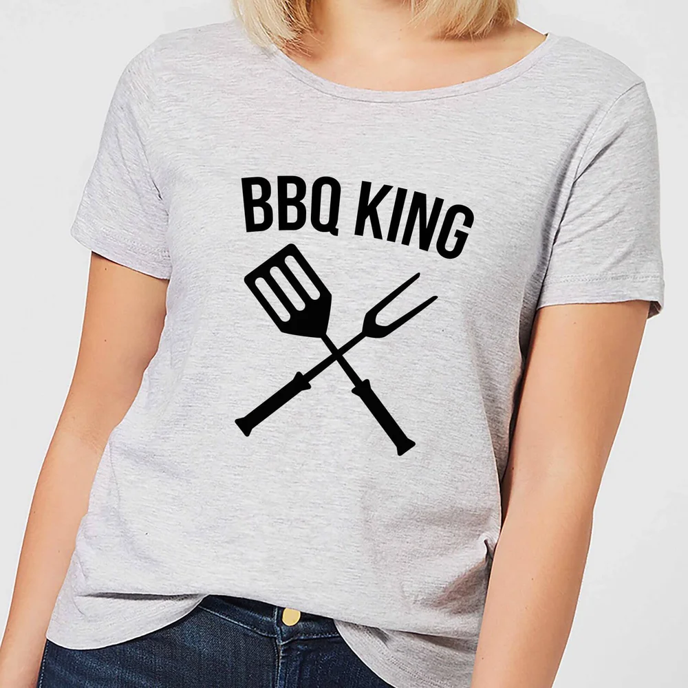 BBQ King Women's T-Shirt - Grey - S - Grey Image 1