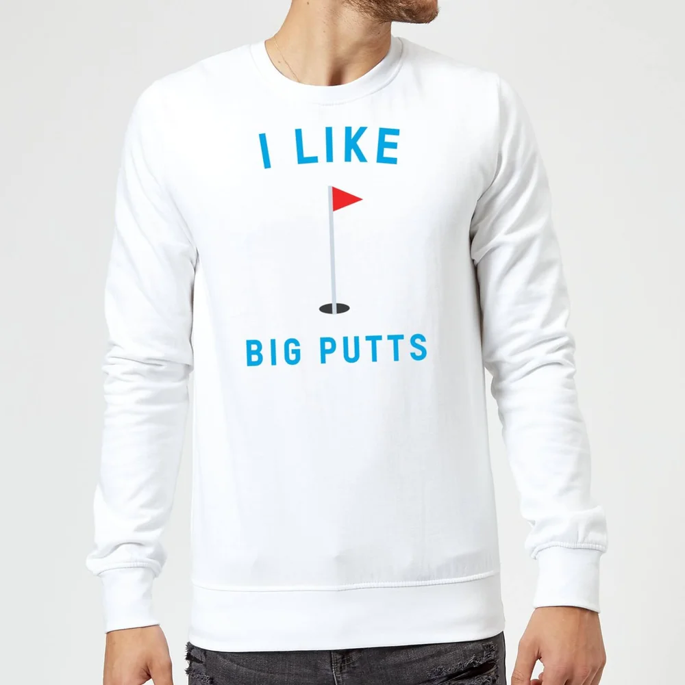 I Like Big Putts Sweatshirt - White - S - White Image 1