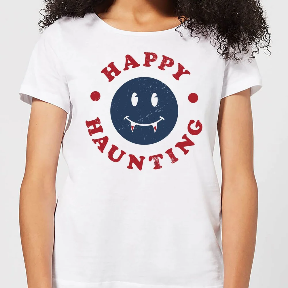 Happy Haunting Fang Women's T-Shirt - White - S - White Image 1