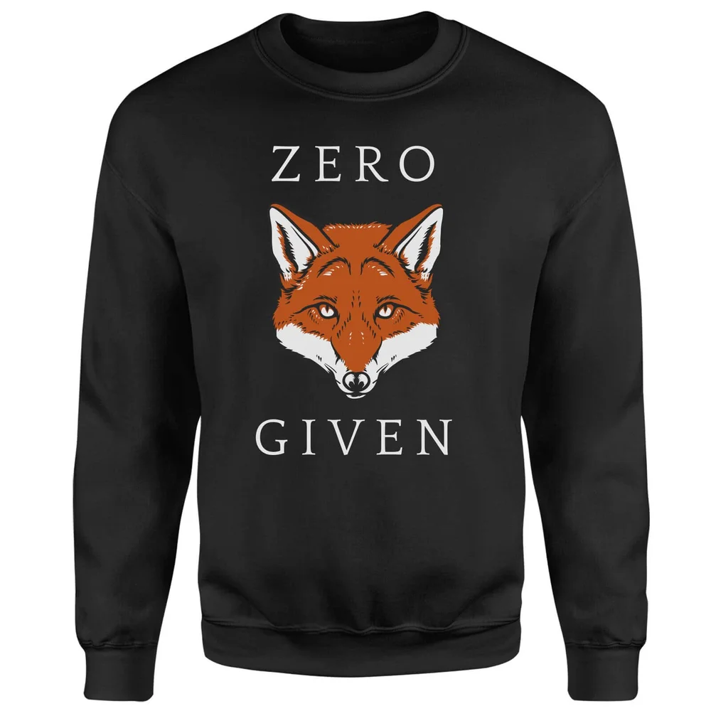 Zero Fox Given Sweatshirt - Black - S - Black Image 1